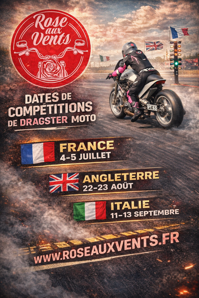 ROSE AUX VENTS – SAISON DRAGSTER MOTO 2026
